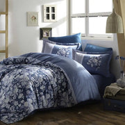 Hobby Amalia Petrol Blue - Double Satin Duvet Cover Set - Sprout & Snooze