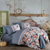 Hobby Arella Orange - Poplin Double Duvet Cover Set - Sprout & Snooze