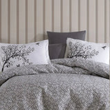 Hobby Arianna Gray - Double Poplin Kapitone Duvet Cover Set - Sprout & Snooze