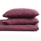 Berry - 100% Pure Linen | Linen Cotton Mix | 3 Piece Duvet Cover Set |