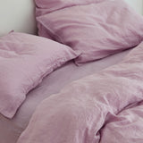 Lilac - 100% Pure Linen | Linen Cotton Mix | 3 Piece Duvet Cover Set |