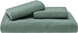 Sage Green - Waffle Weave | Pure Cotton, Pure Linen or Linen Cotton