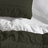 MossGreen - 3Piece | Quilt Bedding with Pillowcases | Lightweight