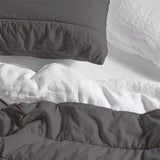 Grey - 3-Piece | Quilt Bedding with Pillowcases | Lightweight Blanket