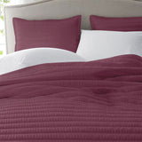 Berry - 3-Piece | Quilt Bedding with Quilt Pillowcases | Lightweight |