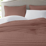 Clay - 3-Piece | Quilt Bedding with Quilt Pillowcases | Lightweight |