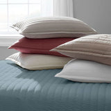 TealBlue - 3-Piece | Quilt Bedding with Quilt Pillowcases |