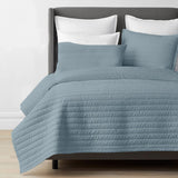 TealBlue - 3-Piece | Quilt Bedding with Quilt Pillowcases |