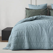 SkyBlue - 3-Piece | Quilt Bedding with Pillowcases | Lightweight