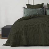 MossGreen - 3Piece | Quilt Bedding with Pillowcases | Lightweight