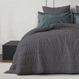 Grey - 3-Piece | Quilt Bedding with Pillowcases | Lightweight Blanket