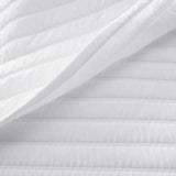 White - 3-Piece | Quilt Bedding with Quilt Pillowcases | Lightweight |