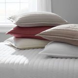 White - 3-Piece | Quilt Bedding with Quilt Pillowcases | Lightweight |