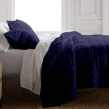 Navy Blue - 3-Piece Quilt Bedding with Pillowcases | Lightweight