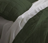 MossGreen - 3-Piece Quilt Bedding with Pillowcases | Lightweight