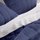 Navy Blue - 3-Piece Quilt Bedding with Pillowcases | Lightweight