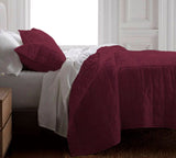 Berry - 3-Piece Quilt Bedding with Pillowcases | Lightweight Blanket |