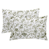 Selena - 3 Piece Crewel Embroidered Duvet Set | Linen Cotton Mix |