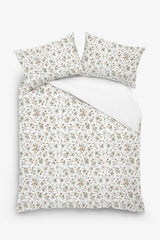 Mercy - 3 Piece Fully Embroidered Duvet Cover OR Flat Sheet Set |