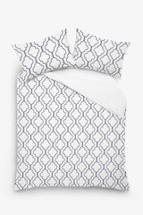 Celestia - 3 Piece Crewel Embroidered Duvet Set | Linen Cotton Mix |