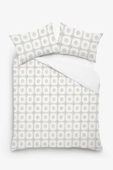 Daria - 3 Piece Crewel Embroidered Duvet Set | Linen Cotton Mix |