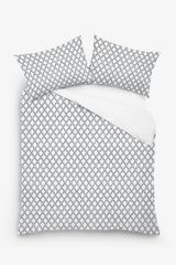 Melisande - 3 Piece Crewel Embroidered Duvet Set | Linen Cotton Mix |