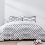 Melisande - 3 Piece Crewel Embroidered Duvet Set | Linen Cotton Mix |