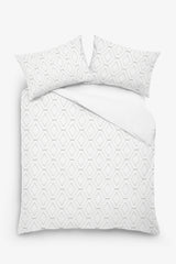 Ember - 3 Piece Crewel Embroidered Duvet Set | Linen Cotton Mix |