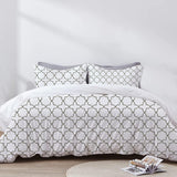 Ondine - 3 Piece Crewel Embroidered Duvet Set | Linen Cotton Mix |