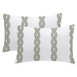 Eleni - 3 Piece Crewel Embroidered Duvet Set | Linen Cotton Mix |