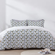 Chloe - 3 Piece Crewel Embroidered Duvet Set | Linen Cotton Mix |