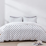 Kyra - 3 Piece Crewel Embroidered Duvet Set | Linen Cotton Mix |