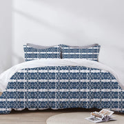 Elektra - 3 Piece Crewel Embroidered Duvet Set | Linen Cotton Mix |