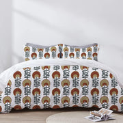 Thea - 3 Piece Crewel Embroidered Duvet Set | Linen Cotton Mix |