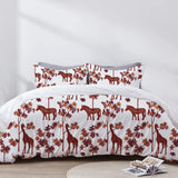 Natalia - 3 Piece Crewel Embroidered Duvet Set | Linen Cotton Mix |