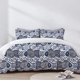 Tatiana - 3 Piece Crewel Embroidered Duvet Set | Linen Cotton Mix |