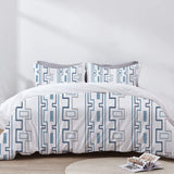 Elowen - 3 Piece Crewel Embroidered Duvet Set | Linen Cotton Mix |