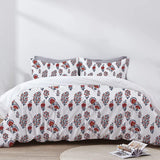 Isolde - 3 Piece Crewel Embroidered Duvet Set | Linen Cotton Mix |