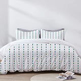 Marigold - 3 Piece Crewel Embroidered Duvet Set | Linen Cotton Mix |