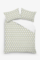 Evangeline - 3 Piece Crewel Embroidered Duvet Set | Linen Cotton Mix |