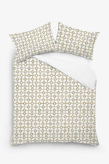 Amaris - 3 Piece Crewel Embroidered Duvet Set | Linen Cotton Mix |