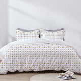 Aveline - 3 Piece Crewel Embroidered Duvet Set | Linen Cotton Mix |