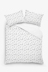 Nia - 3 Piece Crewel Embroidered Duvet Set | Linen Cotton Mix |