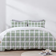 Anastasia - 3 Piece Crewel Embroidered Duvet Set | Linen Cotton Mix |