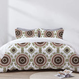 Anthea - 3 Piece Crewel Embroidered Duvet Set | Linen Cotton Mix |