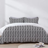 Yelena - 3 Piece Crewel Embroidered Duvet Set | Linen Cotton Mix |