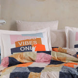 Hobby Bermuda Orange - Poplin Double Duvet Cover Set