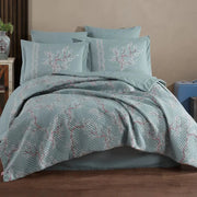 Hobby Camilia Green - Double Ranforce Kapitone Duvet Cover Set