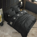 Hobby Elegant Zeugma Black - Double Embroidery Satin Duvet Cover Set