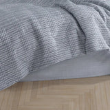 Hobby Tully Gray - Single Poplin Quilted Duvet Cover Set